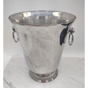 VTG Stainless Steel Wine Champagne Ice Bucket Planter Home Decor Adcraft Korea